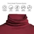 School Uniform Women's Supima Cotton Fitted Long Sleeve Turtleneck, alternative image