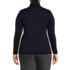 Women's Plus Size Supima Cotton Fitted Long Sleeve Turtleneck, Back