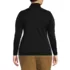 Women's Plus Size Supima Cotton Fitted Long Sleeve Turtleneck, Back