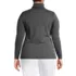 Women's Plus Size Supima Cotton Fitted Long Sleeve Turtleneck, Back