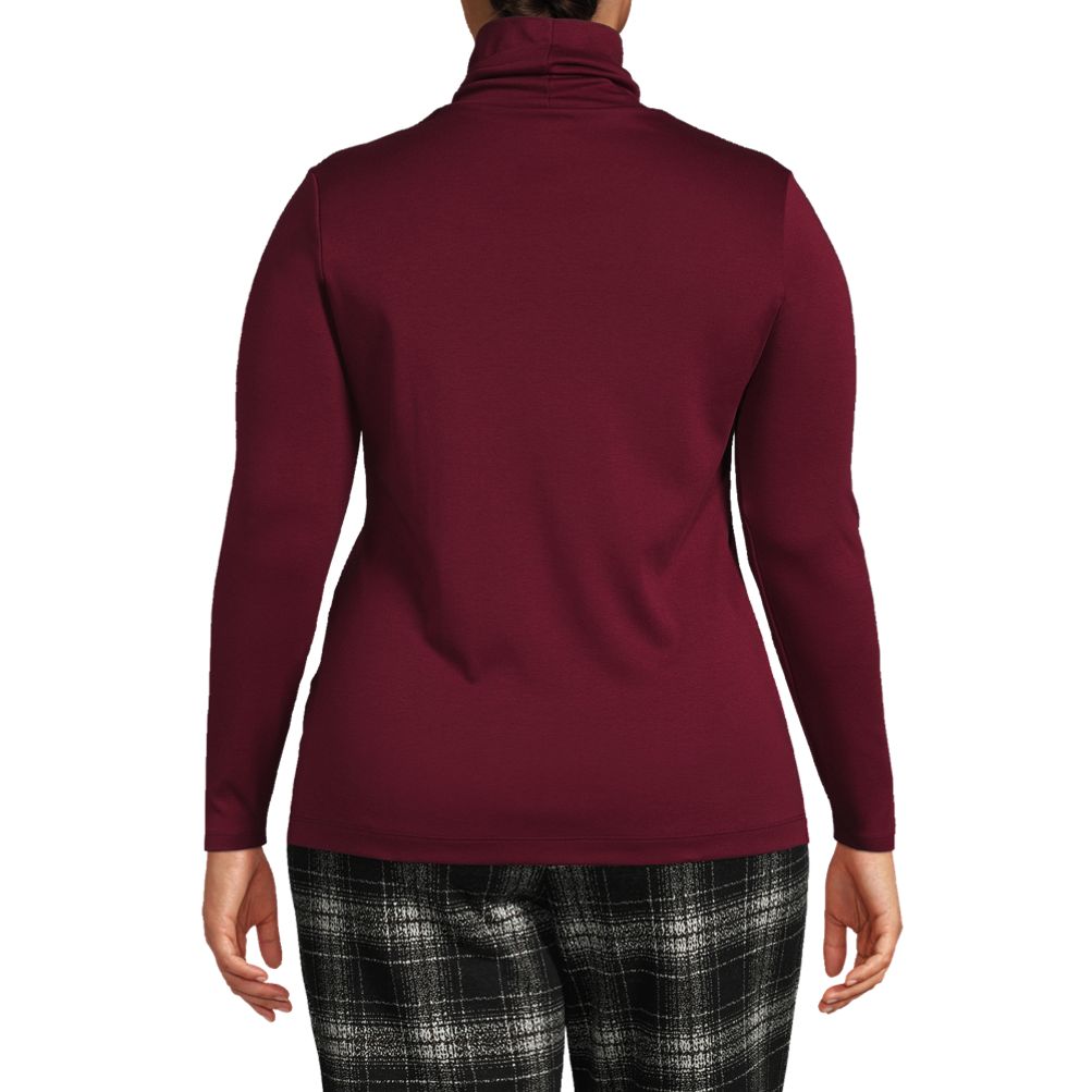 Women's Plus Size Supima Cotton Fitted Long Sleeve