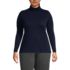 Women's Plus Size Supima Cotton Fitted Long Sleeve Turtleneck, Front