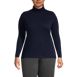 Women's Plus Size Supima Cotton Long Sleeve Turtleneck, Front