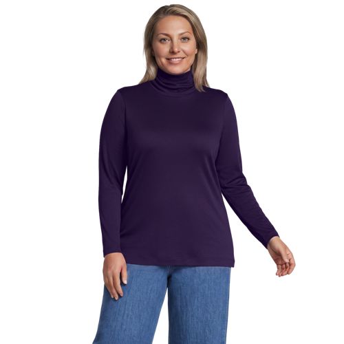 Women's Supima Cotton Fitted Long Sleeve Turtleneck