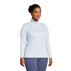 Women's Plus Size Supima Cotton Long Sleeve Turtleneck, alternative image