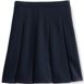 School Uniform Juniors Solid Box Pleat Skirt Top of Knee, Front