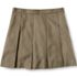 School Uniform Juniors Solid Box Pleat Skirt Top of Knee, Front