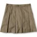 School Uniform Juniors Solid Box Pleat Skirt Top of Knee, Front