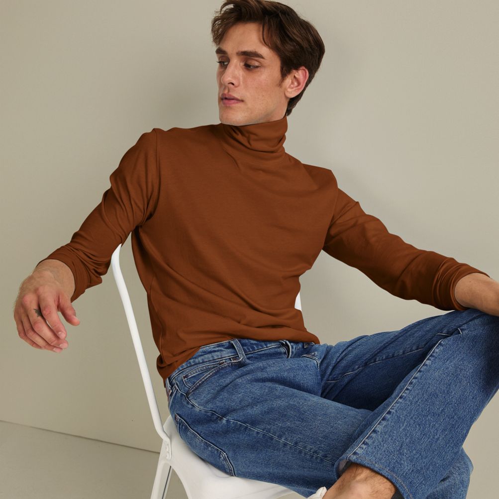 Men's Super-T Turtleneck | Lands' End