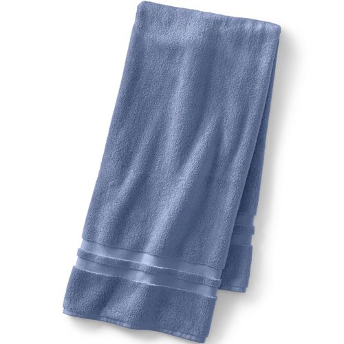 Premium Supima Cotton 2-Piece Washcloth Set - Lands' End - Blue