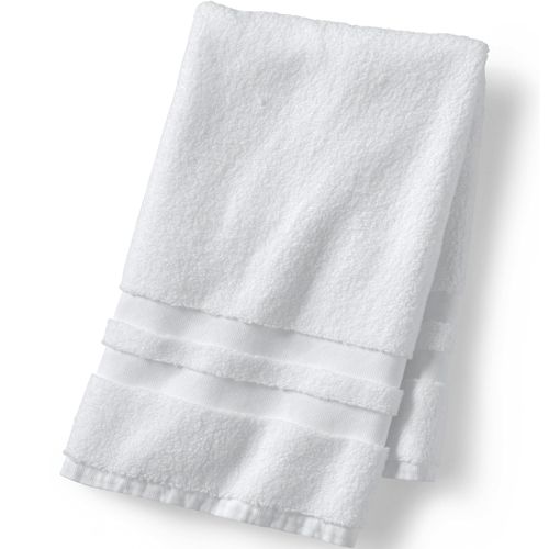 Lands' End Organic Cotton Hand Towel - White