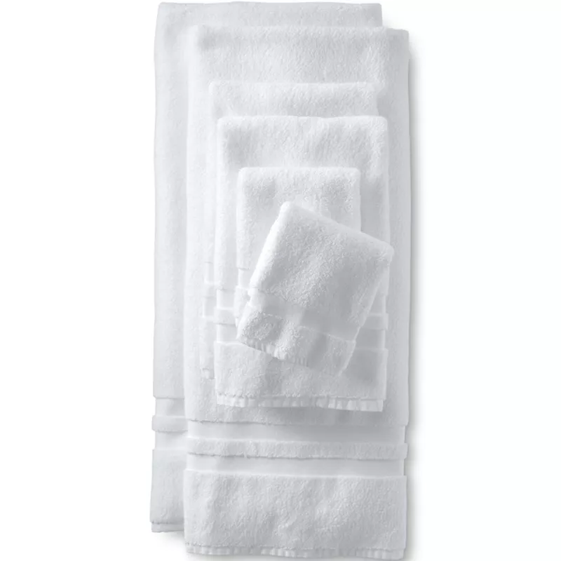 School Uniform Essential Cotton 6-Piece Bath Towel Set, Front