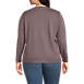 Women's Plus Size Relaxed Supima Cotton Long Sleeve V-Neck T-Shirt, Back