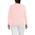 Plus Size Supima Cotton Long Sleeve V-Neck T-Shirt, Back