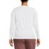 Women's Plus Size Relaxed Supima Cotton Long Sleeve V-Neck T-Shirt, Back
