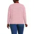 Plus Size Supima Cotton Long Sleeve V-Neck T-Shirt, Back