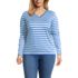Women's Plus Size Relaxed Supima Cotton Long Sleeve V-Neck T-Shirt, Front