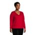 Women's Plus Size Relaxed Supima Cotton Long Sleeve V-Neck T-Shirt, alternative image