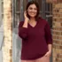 Plus Size Supima Cotton Long Sleeve V-Neck T-Shirt, alternative image