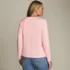 Plus Size Supima Cotton Long Sleeve V-Neck T-Shirt, Back