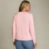 Women's Plus Size Relaxed Supima Cotton Long Sleeve V-Neck T-Shirt, Back