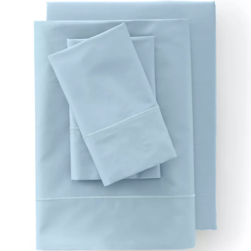 400 Thread Count Premium Supima Cotton Sateen Bed Sheet Set, Front