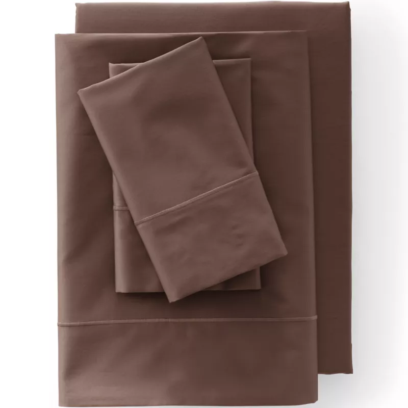 400 Thread Count Premium Supima Cotton Sateen Bed Sheet Set, Front