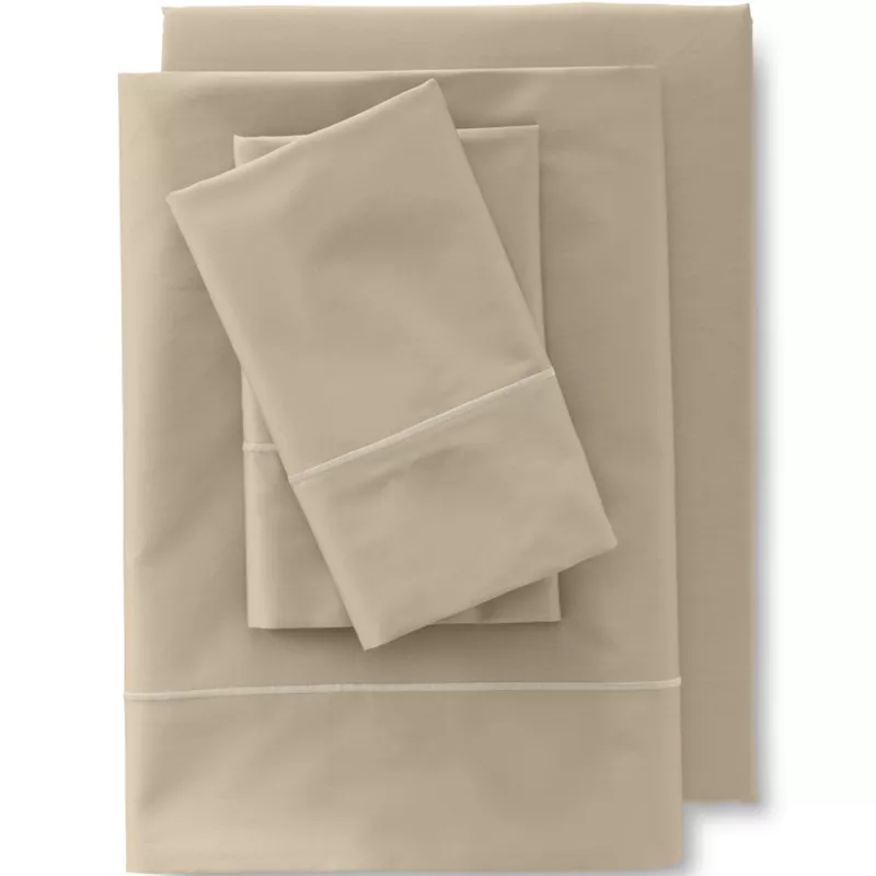 400 Thread Count Premium Supima Cotton Sateen Bed Sheet Set, Front