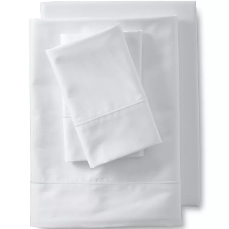 400 Thread Count Premium Supima Cotton Sateen Bed Sheet Set, Front