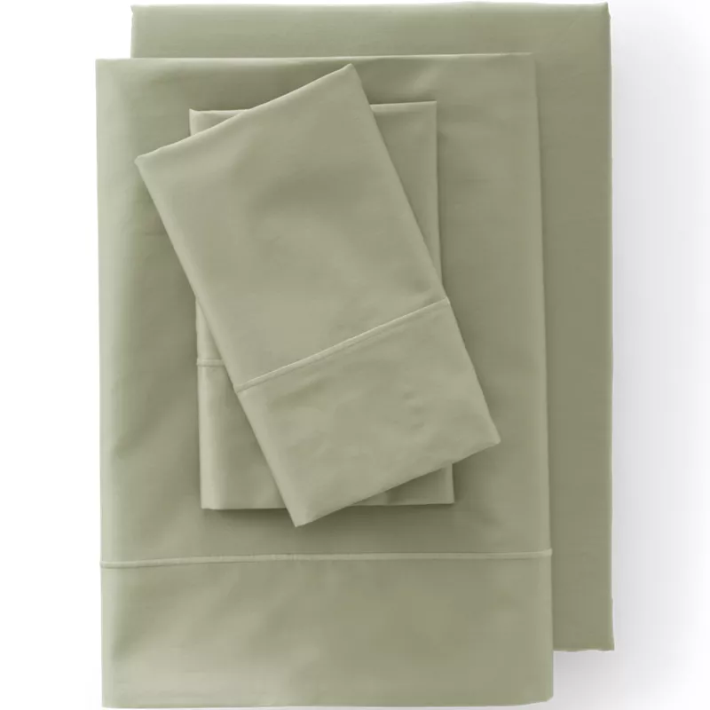 400 Thread Count Premium Supima Cotton Sateen Bed Sheet Set, Front