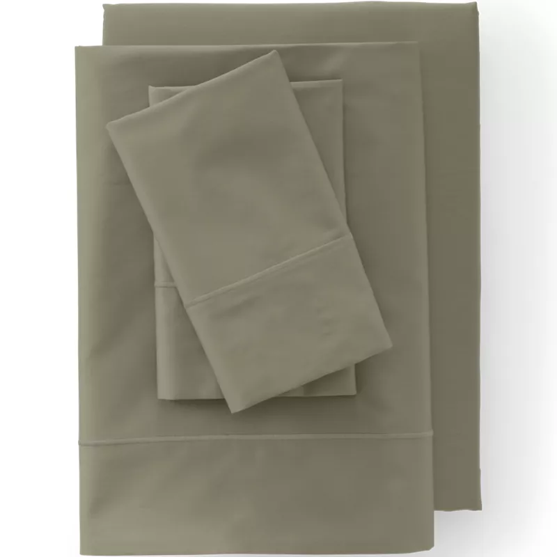 400 Thread Count Premium Supima Cotton Sateen Bed Sheet Set, Front