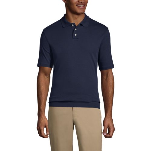 Men's Long Sleeve Banded Polo Shirt