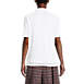 Women's Short Sleeve Banded Bottom Polo Shirt, Back