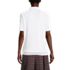Women's Short Sleeve Banded Bottom Polo Shirt, Back