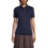 Women's Short Sleeve Banded Bottom Polo Shirt, Front