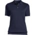 Women's Short Sleeve Banded Bottom Polo Shirt, Front