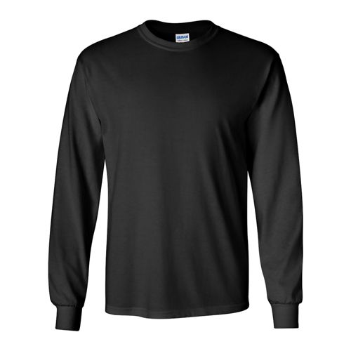Gildan Unisex Extra Big Long Sleeve Screen Print Logo T-Shirt