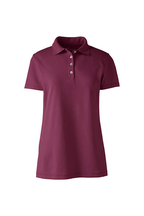 Women's Embroidered Logo Short Sleeve Polyester Polo Shirt