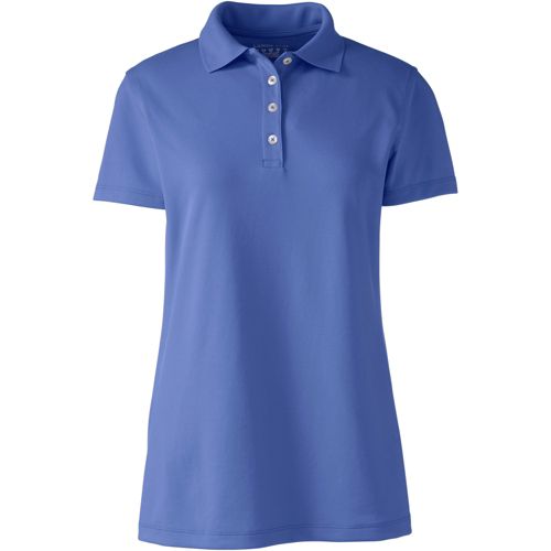 Women's 3/4 Sleeve Supima Cotton Polo Shirt | Lands' End