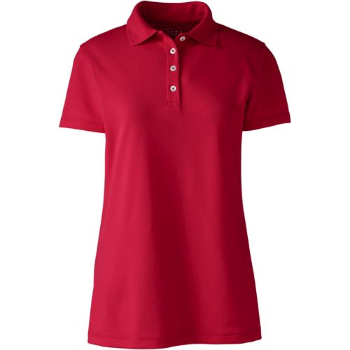 Women's Embroidered Logo Short Sleeve Polyester Polo Shirt