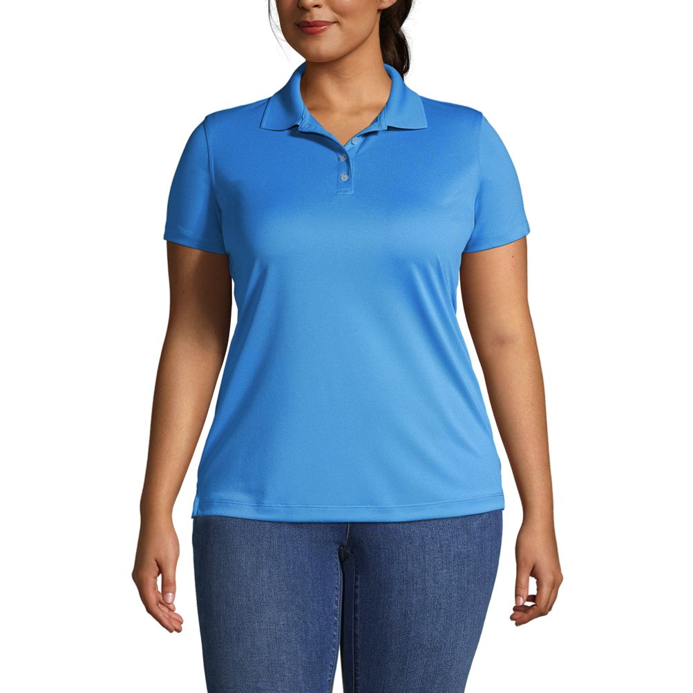 Ladies Plus Size Polo Shirt Moisture Wicking Performance Womens XL