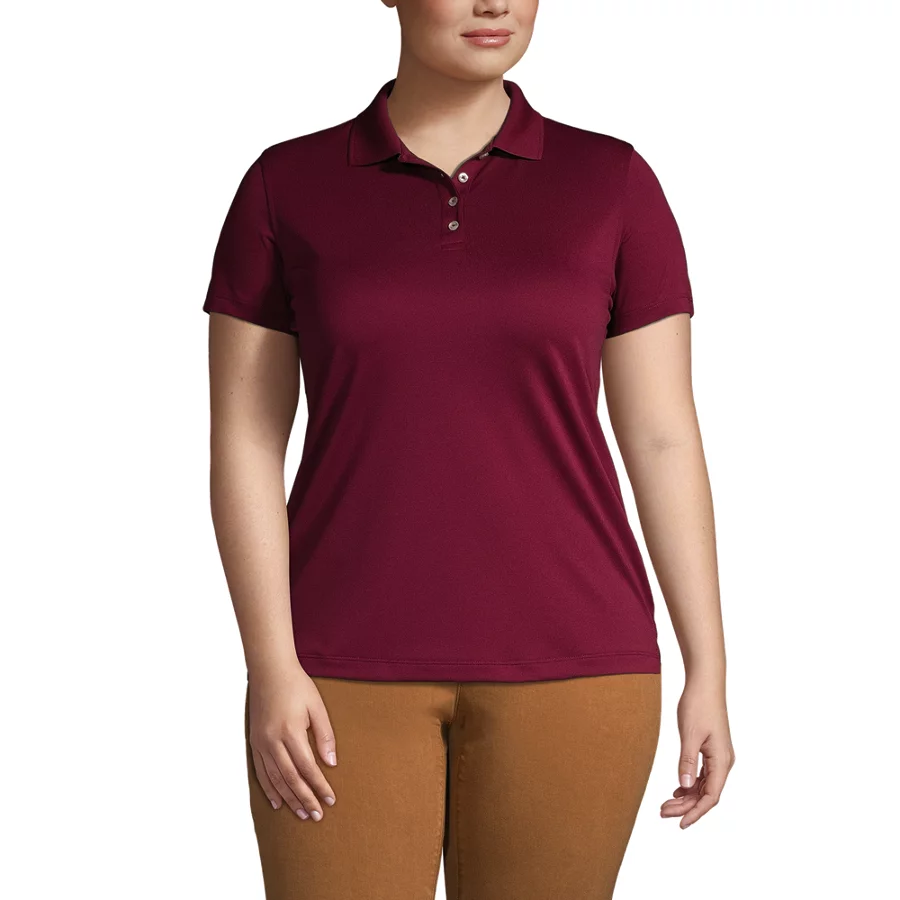 School Uniform Women's Flexpique Short Sleeve Polo Shirt view 2