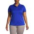 Women's Plus Size Short Sleeve Polyester Polo Shirt, Front