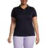 School Uniform Women's Plus Size Short Sleeve Polyester Polo Shirt, Front
