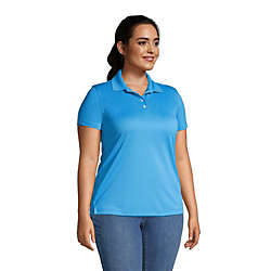 Women's Plus Size Short Sleeve Polyester Polo Shirt, alternative image