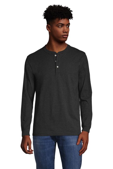 Henleys Men's Casual Long Plus Size Shirt Top M 2XL