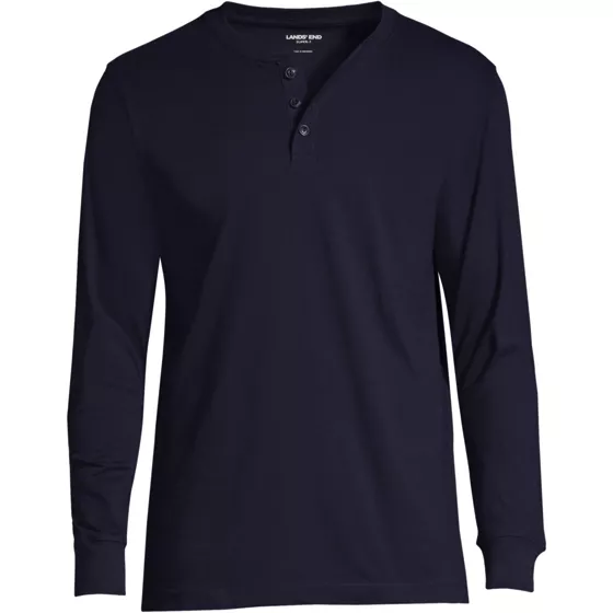 Men's Big and Tall Super-T Long Sleeve Henley Shirt - primary