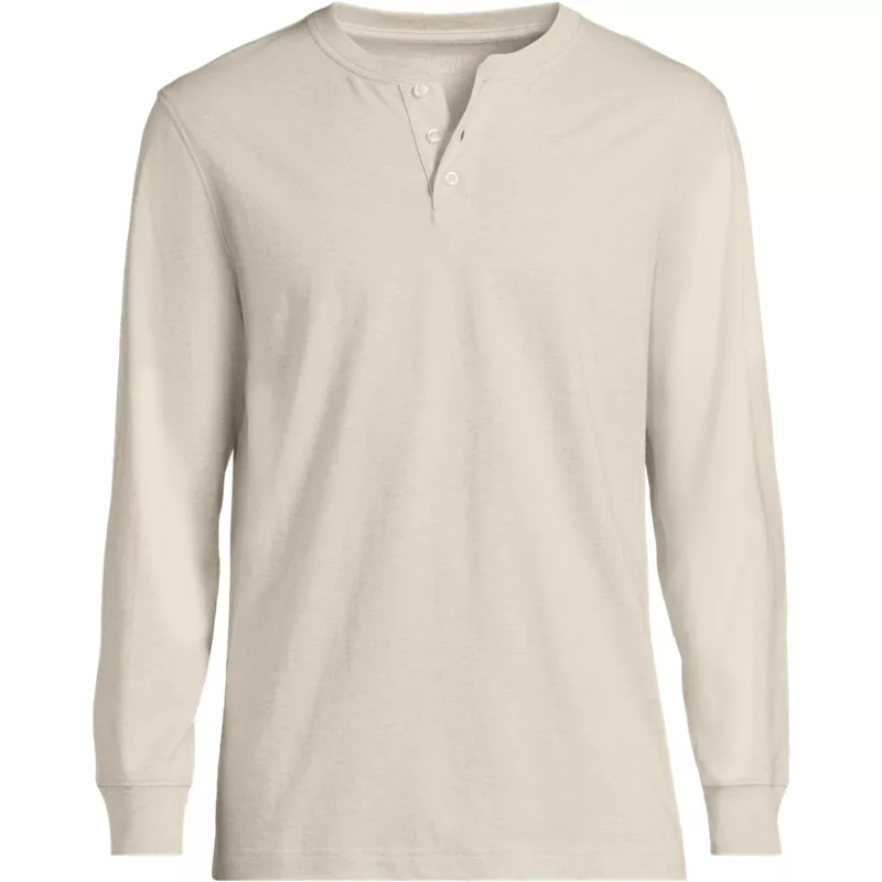 Men's Super-T Long Sleeve Henley Shirt, Front