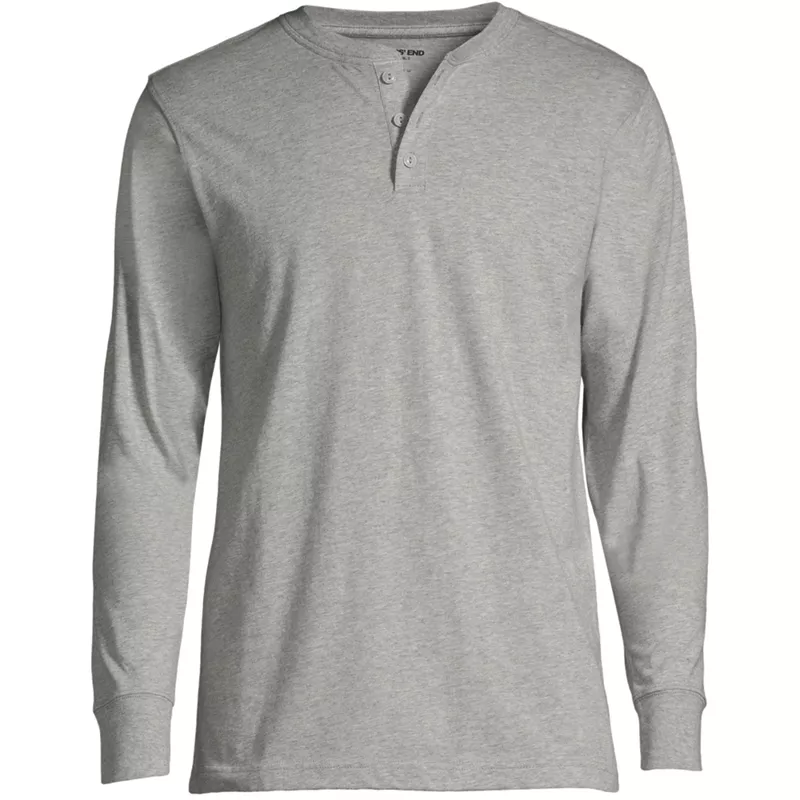 Men's Big Super-T Long Sleeve Henley Shirt, Front