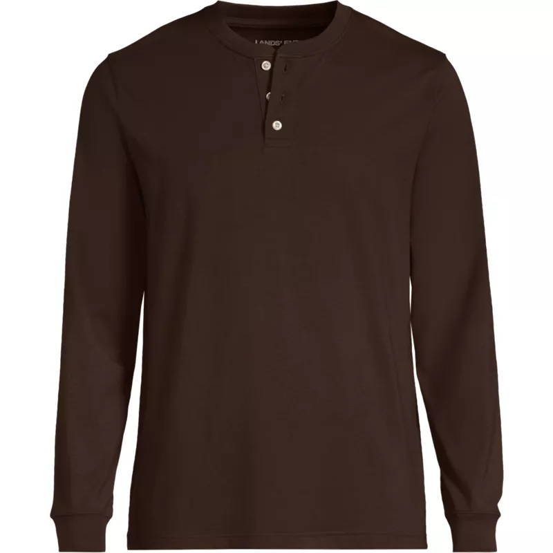 Men's Super-T Long Sleeve Henley Shirt, Front